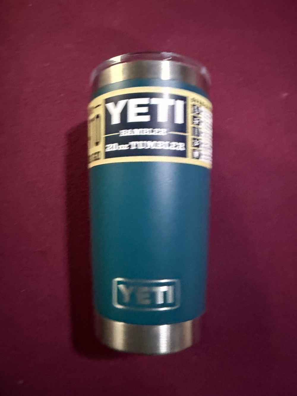 Yeti 20oz Rambler Tumbler - NWT AGAVE TEAL -  RETIRED COLOR